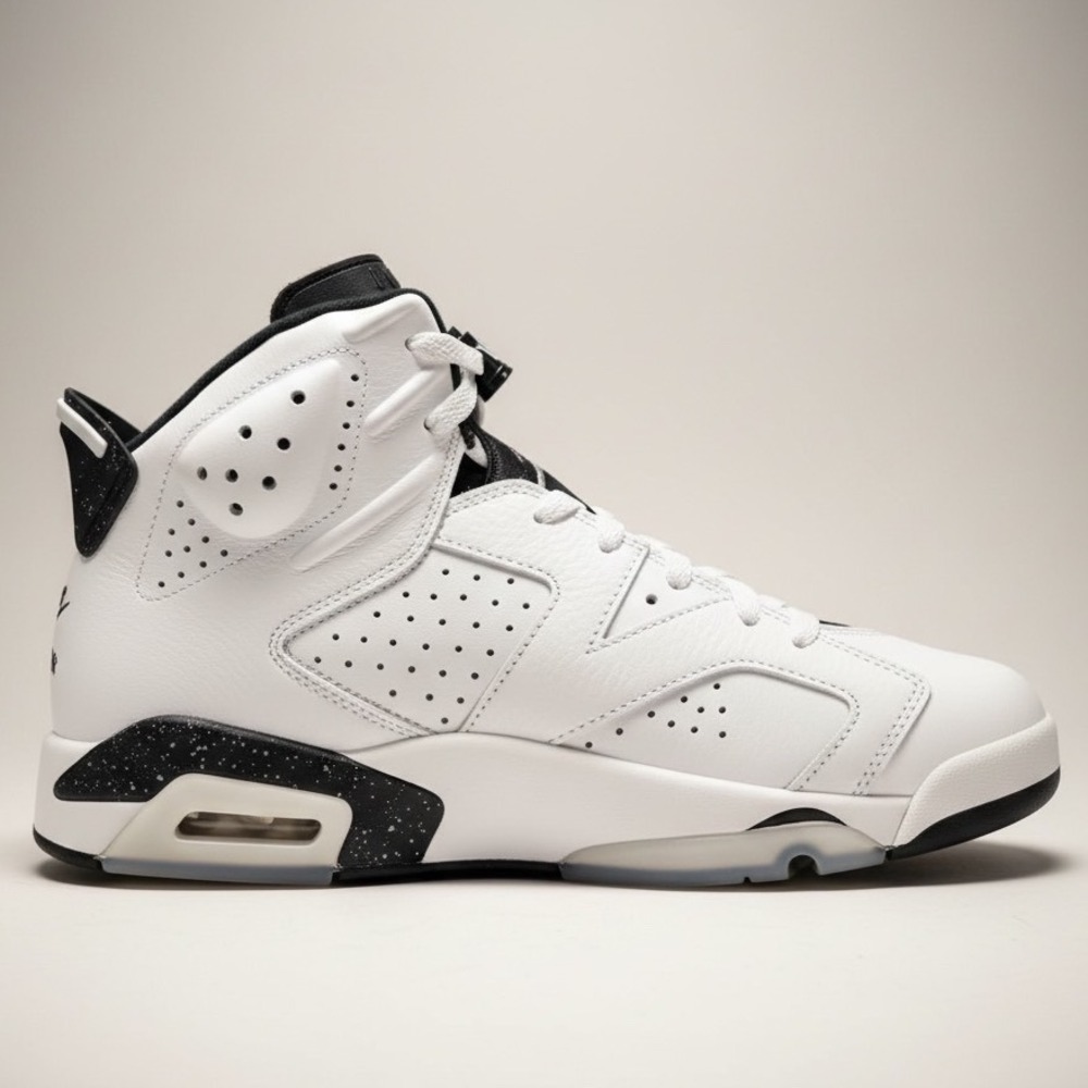 Nike Air Jordan 6 Retro Olympic White Black Speckled CT8529-112 Mens Size 10
